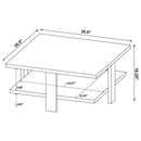 Runnion - Square Coffee Table - Light Brown