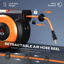 HOMCOM Retractable Air Hose Reel by HouseOfZazla