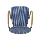 Outdoor Wicker And Aluminum French Barstools (Set of 2)