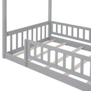 Bed House Bed Frame With Fence by HouseOfZazla