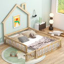 House Platform Bed With Guardrail by HouseOfZazla