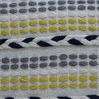 Throw Pillow with Braids for couch, close-up of the surface