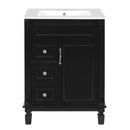 Bathroom Vanity With Sink, Compact Cabinet & 2 Drawers And Adjustable Shelf by HouseOfZazla