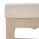 Perla Right Armless Chair in Acacia Wood