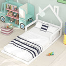 Floor Bed With House Shaped Headboard by Unique Piece Furniture