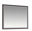 60 x 48 Inch LED Bathroom Mirror with Aluminum Frame