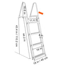 Dock Ladder, Removable 4 Steps, 350 lbs Load Capacity by HouseOfZazla