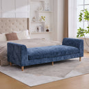 Modern Upholstered End Of Bed Bench With Armrests by HouseOfZazla
