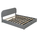 Upholstered Platform Bed With Hydraulic Storage System by HouseOfZazla