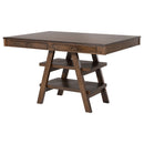 Ferrara - 2 Drawer Counter Height Table - Walnut by HouseOfZazla