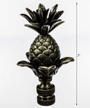 Blooming Pineapple Lamp Finial Antique Brass Metal 3"h