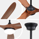 Smart Ceiling Fan With Lights, 3 Blades, Reversible Quiet DC Motor For Indoor by Unique Piece Furniture
