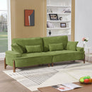 Comfortable Deep Seated Sofa With Pillows by HouseOfZazla
