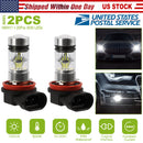 2PCS 1000lm 100W H8/H9/H11 LED Fog DRL Light Bulb IP65 Water-Resistant 360¡ Beam Angle 6000K White