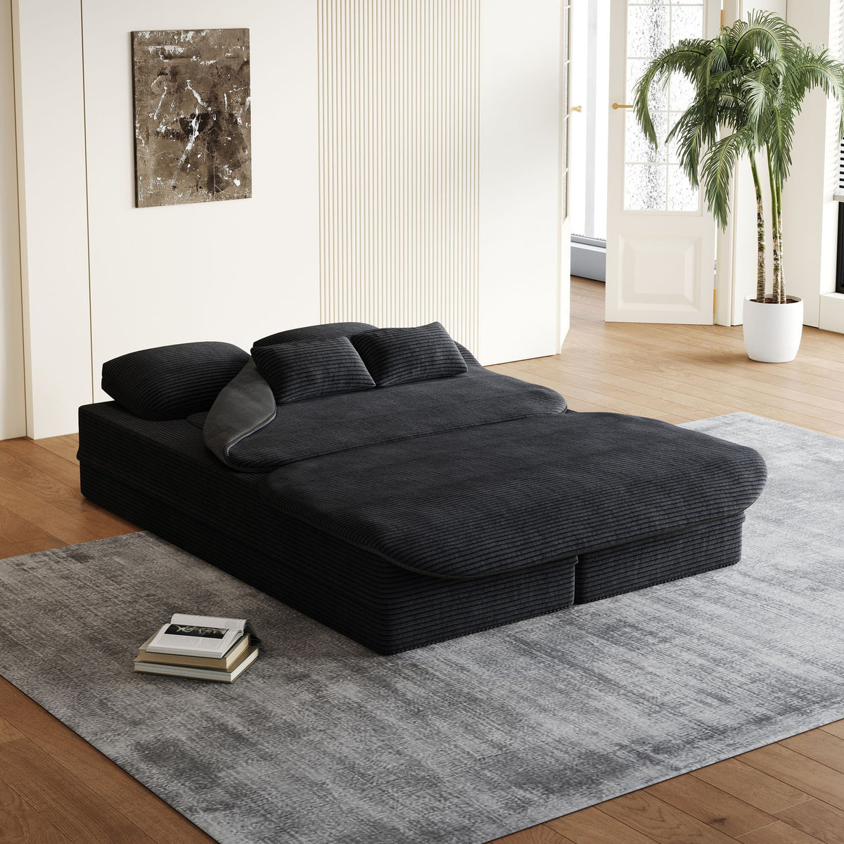 2 In 1 Foldable Sofa Bed With Multi Functional Blanket, photo 13 of 40