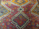 4' X 7' Antique Handmade Tribal Turkish Wool Rug Nice