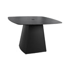 Rounded Square Outdoor Pedestal Dining Table by HouseOfZazla
