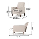 Mid-Century Modern Recliner With Button Tufted Waffle Stitch by HouseOfZazla