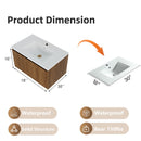 Wall Mounted Floating Bathroom Vanity With Sink And Drawers by HouseOfZazla