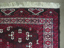 7' X 10' Antique Handmade Yamud Turkoman Wool Rug Excellent