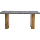 Table and chair set.Cozy Modern MDF Dining Set -67'x35.4' with 4 Gray  Artificial Leather Chairs With Curved Widened Cushion Design.Suitable for restaurants, kitchens, dining rooms,etc.