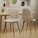 Elegant Dining Chair Set With Fabric by HouseOfZazla