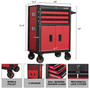 28 Inch 3-Drawer Rolling Tool Chest with Wheels by HouseOfZazla