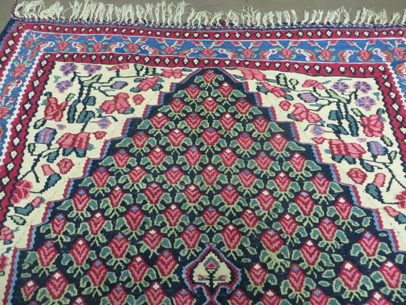 4' X 6' Vintage Handmade Turkish Flat weave Rug Tribal