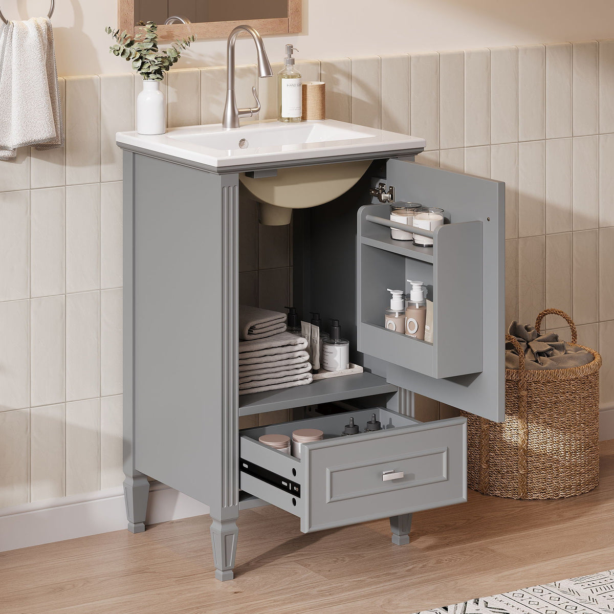 Retro Bathroom Vanity With Sink, photo 9 of 40