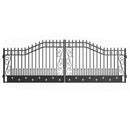 20x8 ft Steel Dual Swing Driveway Gate by Chery Industrial