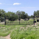 20x8 ft Steel Dual Swing Driveway Gate by Chery Industrial