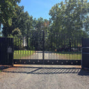 20x8 ft Steel Dual Swing Driveway Gate by Chery Industrial