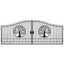 20x8 ft Steel Dual Swing Driveway Gate by Chery Industrial
