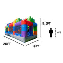 20FT Giant Multicolor Block Inflatable Obstacle Course With Large Mesh Windows (SAK75192) by SAKSBY WHOLESALE