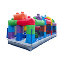 20FT Giant Multicolor Block Inflatable Obstacle Course With Large Mesh Windows (SAK75192) by SAKSBY WHOLESALE