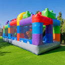 20FT Giant Multicolor Block Inflatable Obstacle Course With Large Mesh Windows (SAK75192) by SAKSBY WHOLESALE