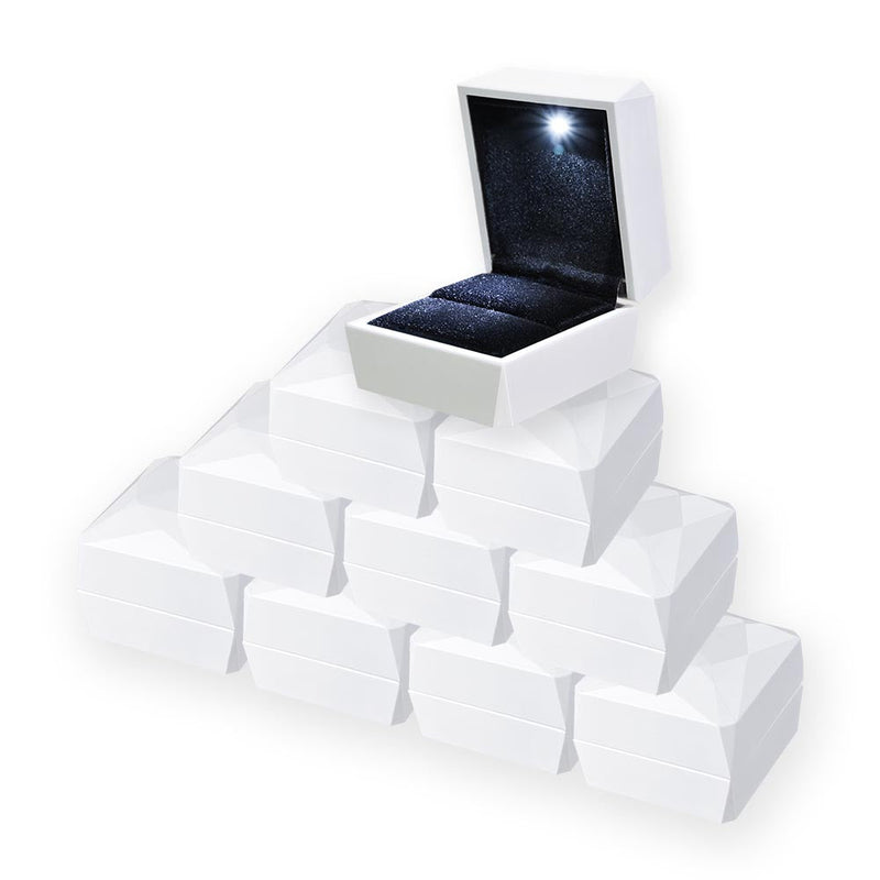 Yescom Wedding Proposal LED Light Jewelry Ring Box Single