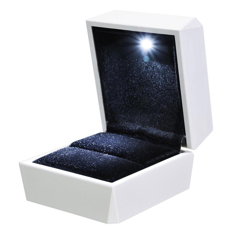 Yescom Wedding Proposal LED Light Jewelry Ring Box Single