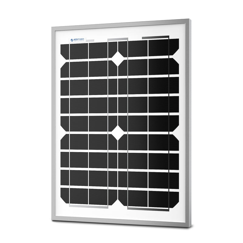 ACOPower 20 Watt Mono Solar Panel for 12 V Battery Charging, Off Grid