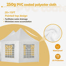 [20X15FT] Alora Extra Large Heavy-Duty Outdoor Waterproof Party, Wedding Tent With Steel Frame (SAK07645)