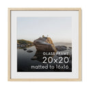 Standalone Glass Oak Wood Frames