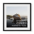 Standalone Glass Oak Wood Frames