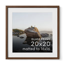 Standalone Glass Oak Wood Frames