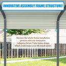 [20X20FT] Extra-Large Premium Heavy-Duty Outdoor Metal Carport Shelter (SAK97425)