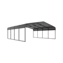 [20X20FT] Extra-Large Premium Heavy-Duty Outdoor Metal Carport Shelter (SAK97425)