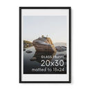 Standalone Glass Oak Wood Frames