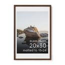 Standalone Glass Oak Wood Frames