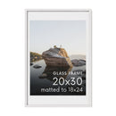 Standalone Glass Oak Wood Frames