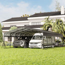 [20X30FT] Alora Heavy-Duty Wind-Resistant Steel Roof Carport With Triangular Frame (SAK94812) by SAKSBY WHOLESALE