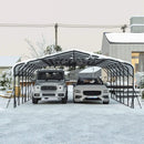 [20X30FT] Alora Heavy-Duty Wind-Resistant Steel Roof Carport With Triangular Frame (SAK94812) by SAKSBY WHOLESALE